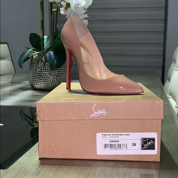 Like New Nude Christian Louboutin Pigalle Pump - Picture 1 of 3